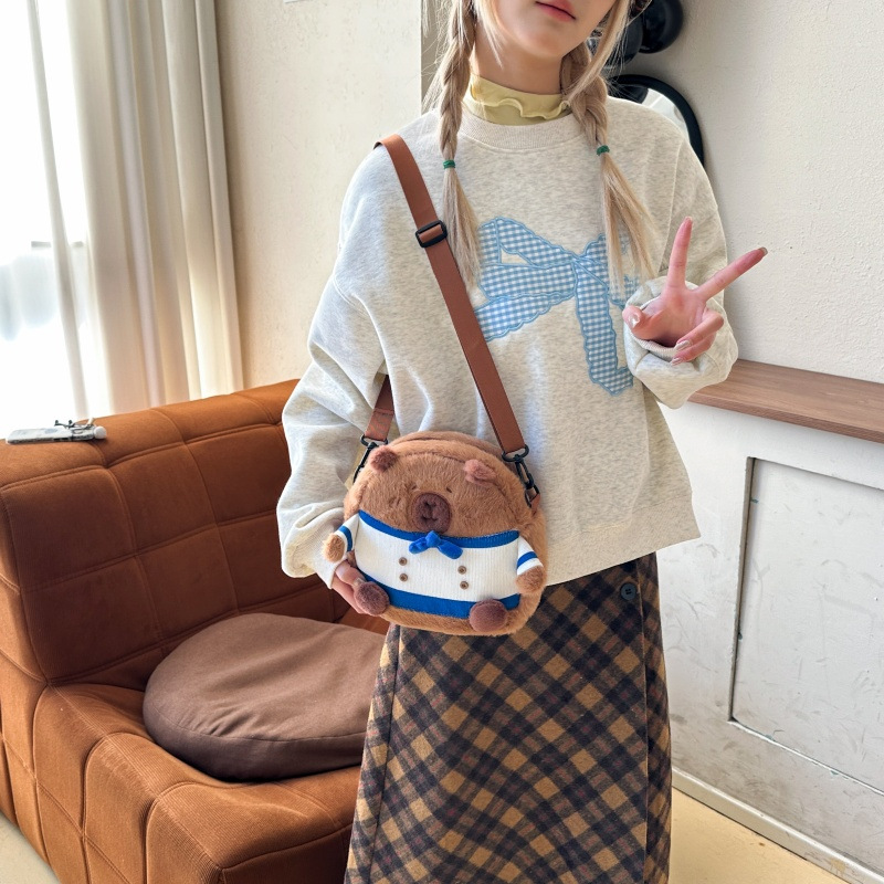 New Lapibala versatile crossbody bag 2025, cute coin purse bag, mobile phone storage bag, single-shoulder mobile phone bag Specification drawing
