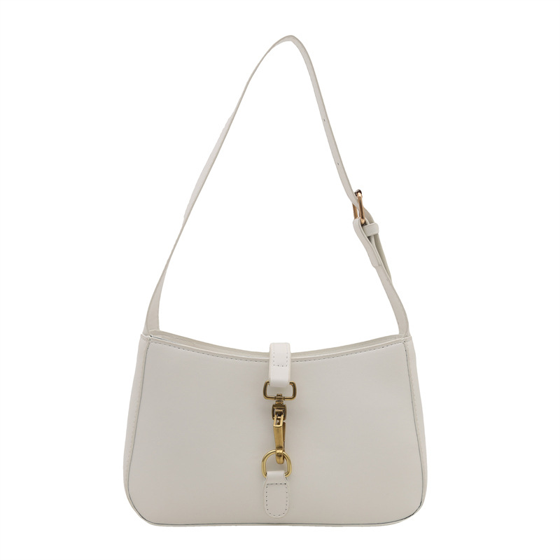 This is a new 2025 stylish and elegant single-shoulder crossbody bag with a solid color hook and a fresh underarm texture Item Picture