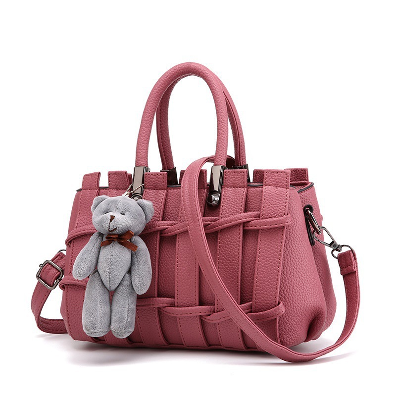 Taizhou PU leather bags 2022 new Korean-style trendy handbags, women's bags, casual crossbody single-shoulder bags, woven consignment full figure