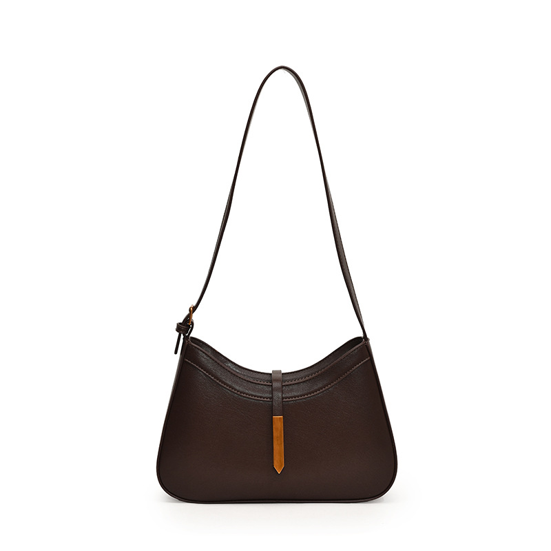A simple and retro small bag for women, 2024 new single-shoulder underarm bag, high-end texture, casual and versatile, commuting crossbody bag Item Picture
