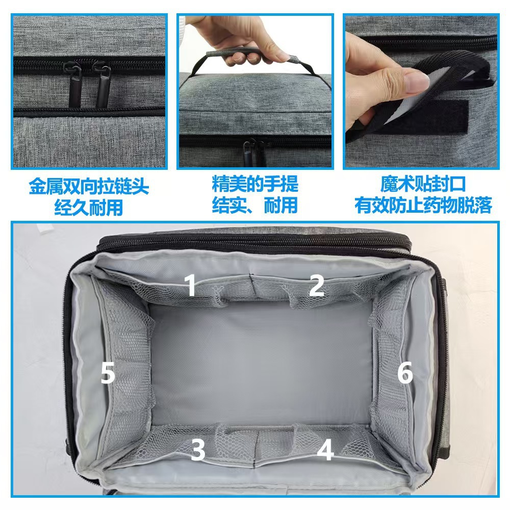 Feihong Cross-border Small Medicine Medical Kit, portable home first aid Storage box, large-capacity medical toolkit in stock details Picture