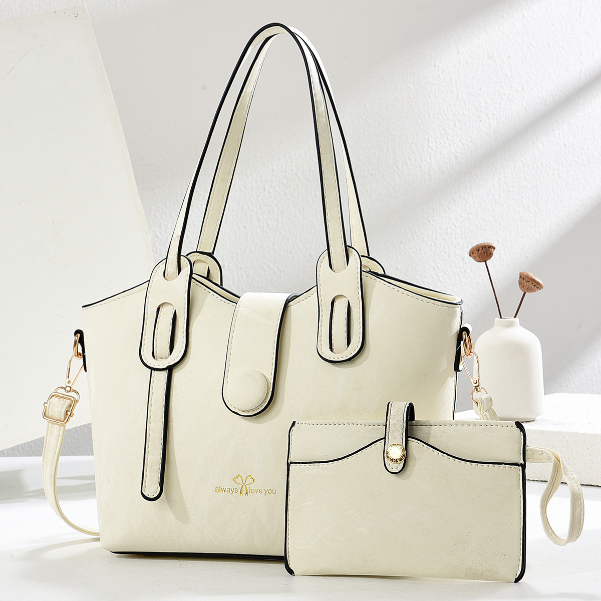 Cross-border women's Bag 2025 New style Versatile, fashionable, large-capacity women's bag, single-shoulder letter bag, hand-carry crossbody women's bag, trendy full figure