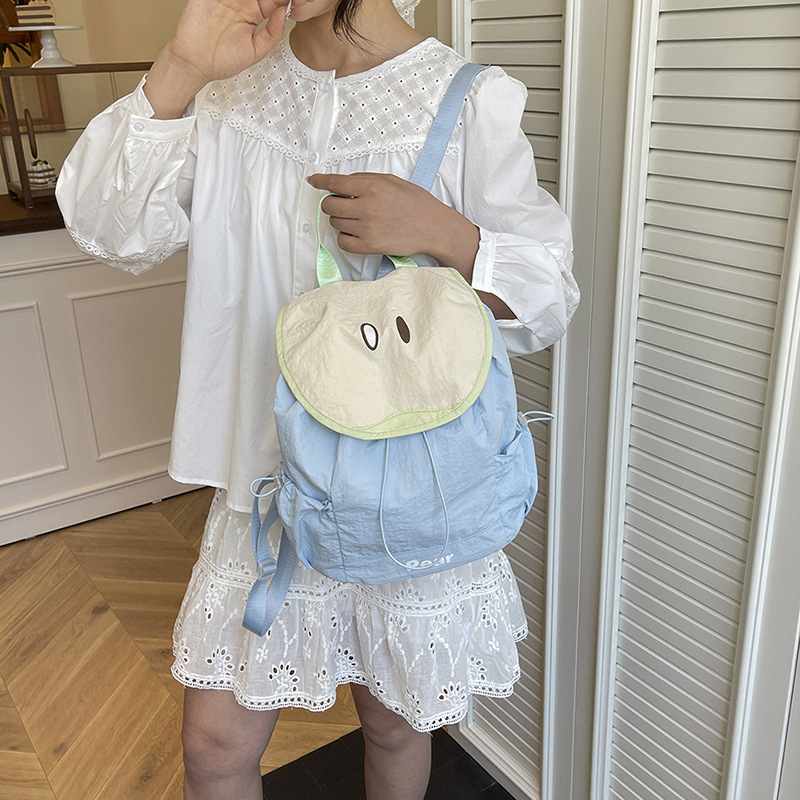 Japanese-style Instagram niche design bag, fruit school style, girl's personality, simple and large capacity student backpack details Picture