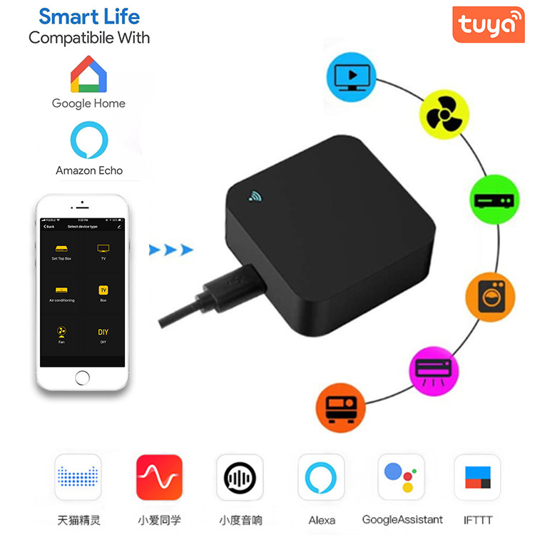 Tuya wifi Infrared Universal Remote Control - Tuya Smart Phone app Remote voice control Infrared Remote control
