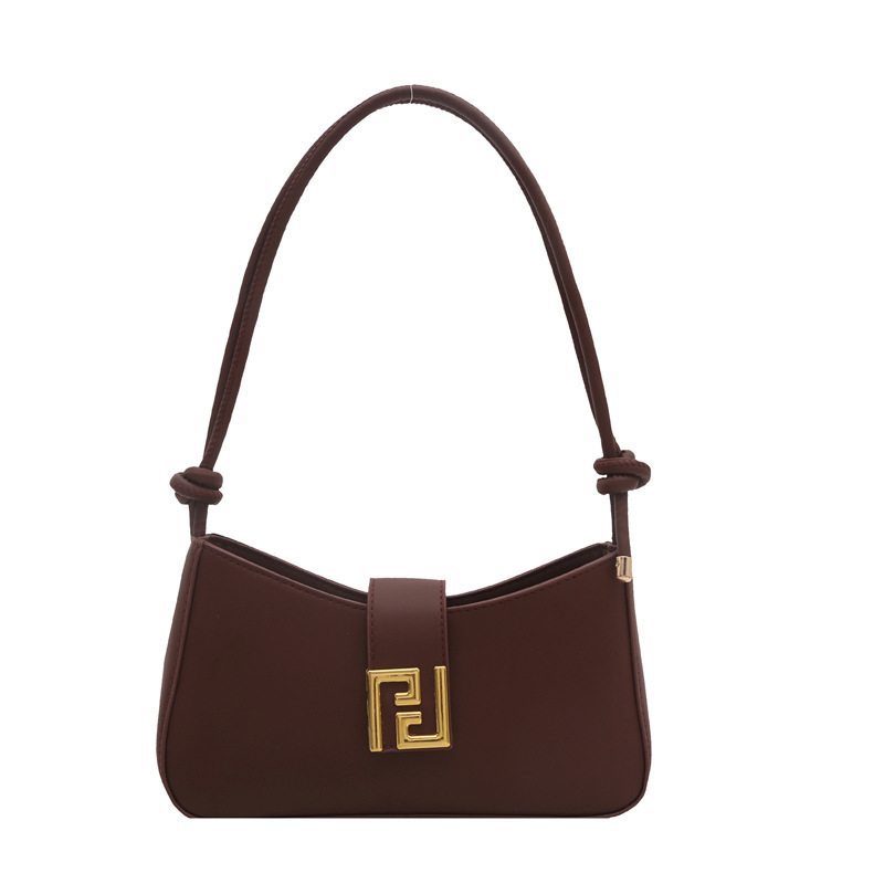Textured and fashionable handbag, trendy crescent bag, 2025 new style, solid color, French style, belt buckle crossbody bag Item Picture