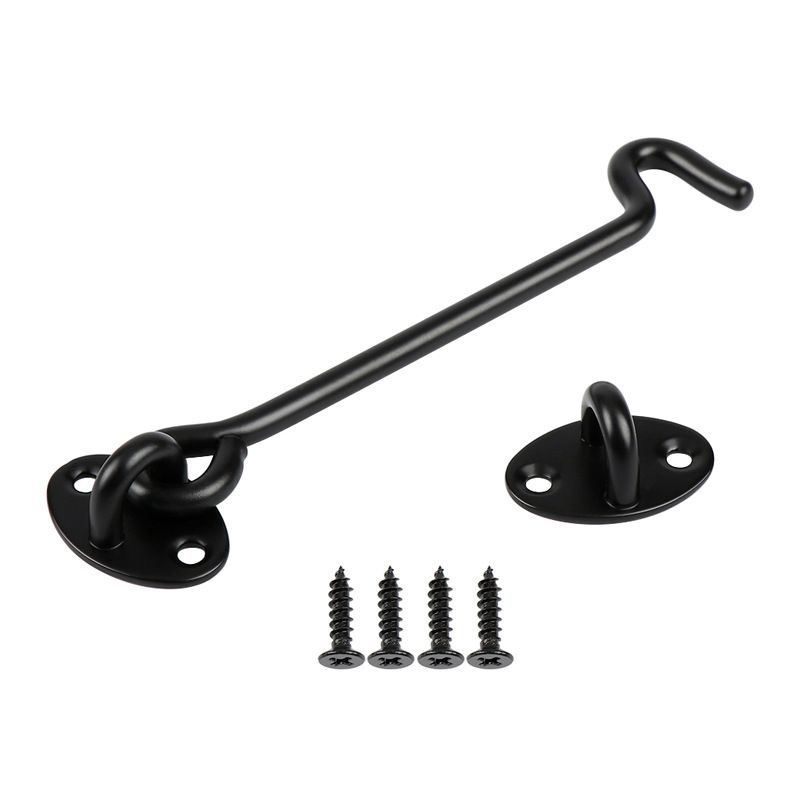 Kaodi stainless steel black wind hook, thickened window hook accessories, door and window household hooks, tie hooks, tie hooks, household hardware Item Picture