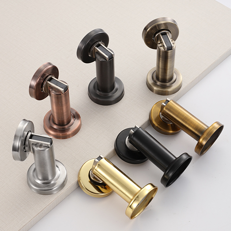 304 stainless steel thickened engineering door suction anti-collision door stop, strong magnetic door suction, high-end indoor wall suction door suction device Application Scenario