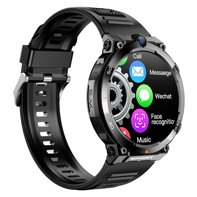 Cross-border new H10 round-screen smartwatch nfc access control camera playstore flashlight Smartwatch details Picture