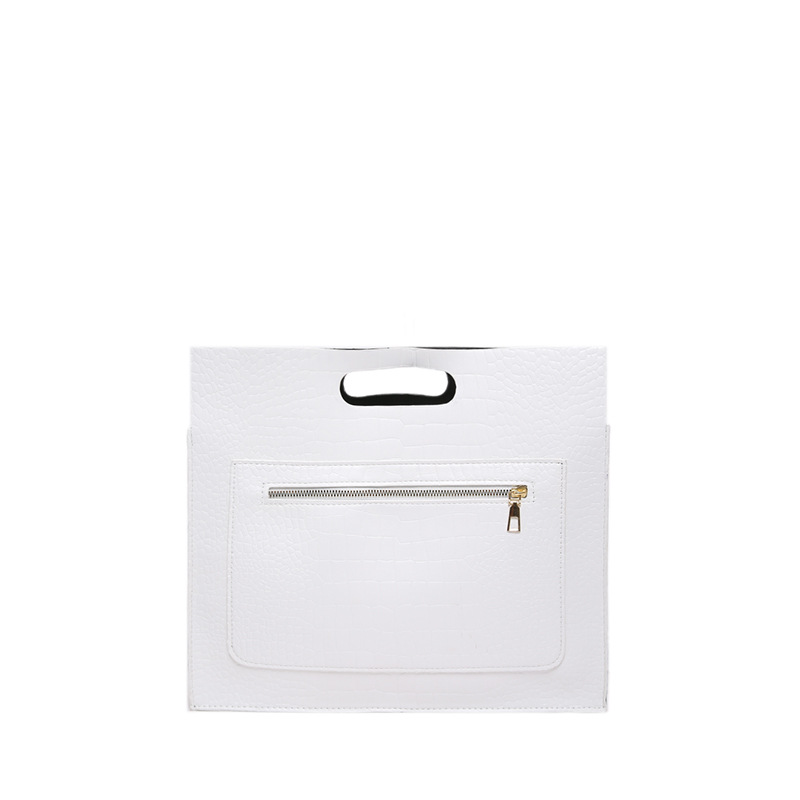 Large-capacity clutch, daily casual handbag, business briefcase, retro office ladies' pocket, horizontal handbag Item Picture