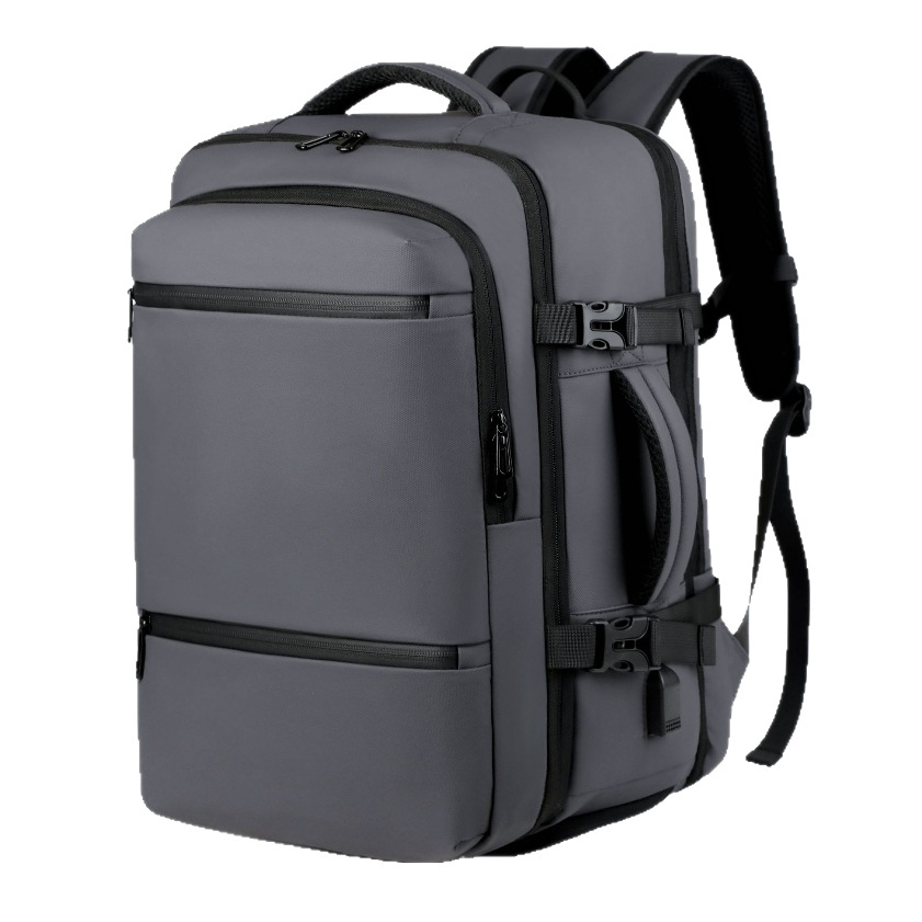 Wholesale of 2025 new style fashionable backpacks, simple and casual leather travel backpacks, men's business computer backpacks Item Picture