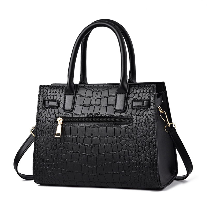 Women's large-capacity handbag 2024 new style, trendy crocodile pattern mom bag, fashionable crossbody bag, middle-aged women's bag consignment Application Scenario