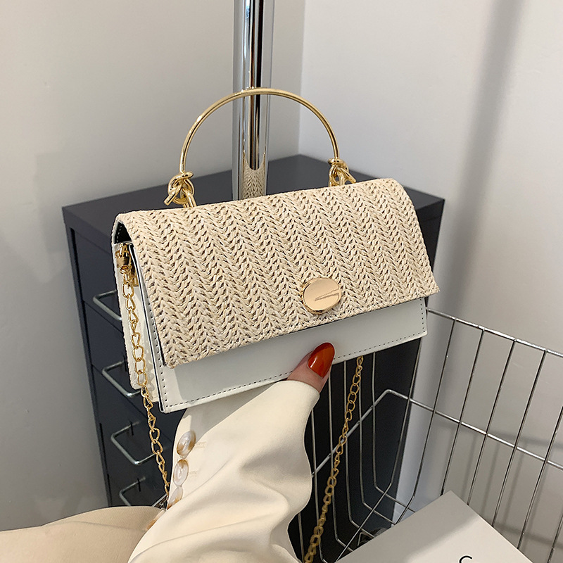 New women's handbag and small bag 2022 new style woven personalized small bag, fashionable and individual retro single-shoulder handbag details Picture