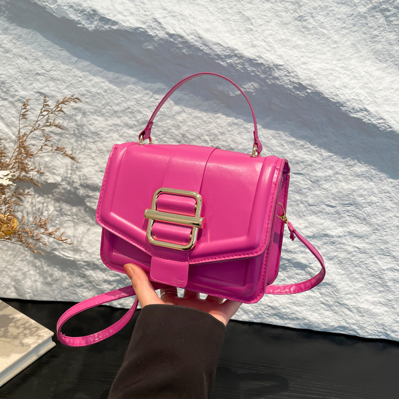 A simple, fashionable and individual women's bag for the 2024 autumn and winter collection, a niche hand-held shoulder bag with a retro texture and an ins crossbody bag full figure