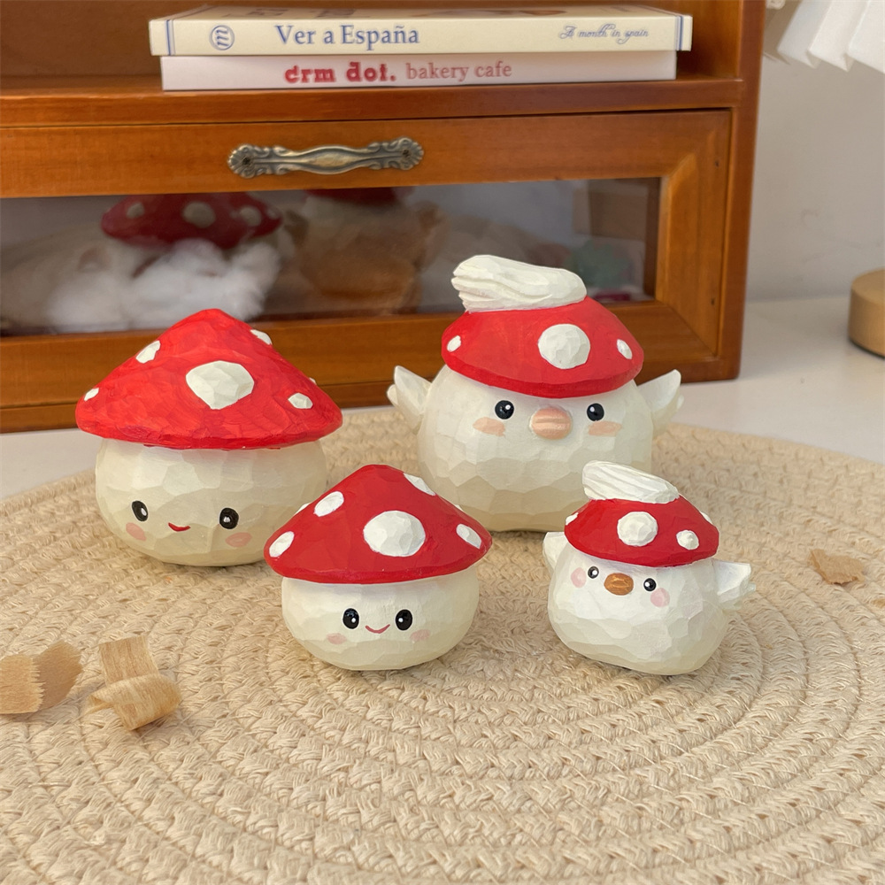 MXX49201 Mushroom Hat Tuan Tuan Office Desk Decoration Car Pendant, key chain Gift for couples and friends full figure