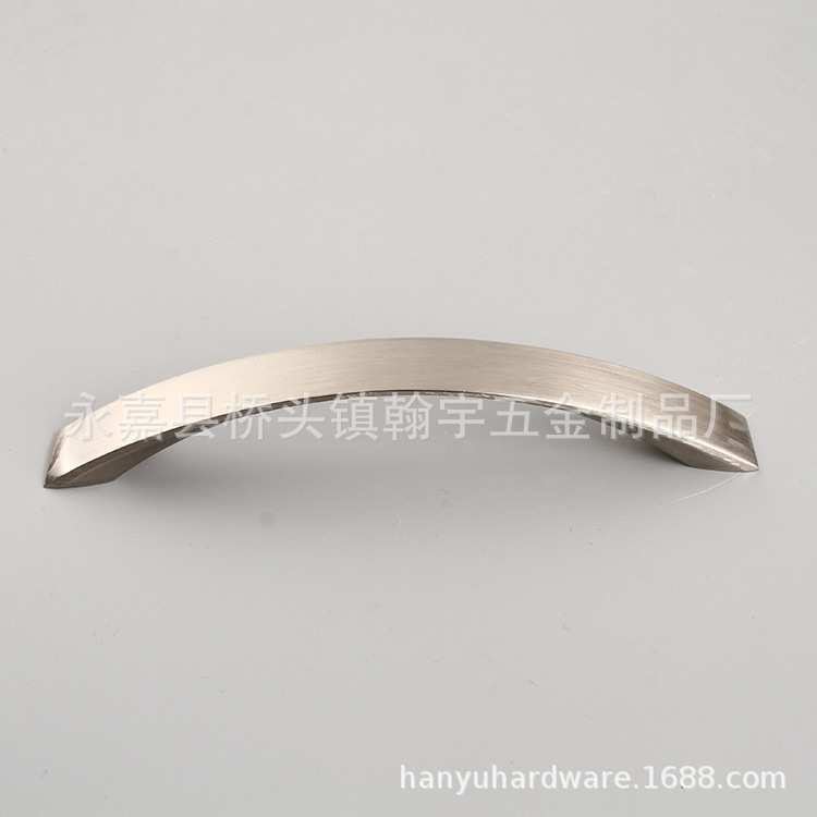 Wenzhou aluminum alloy drawer door handles, modern and simple brushed cabinet handles, furniture hardware cross-border handles Specification drawing