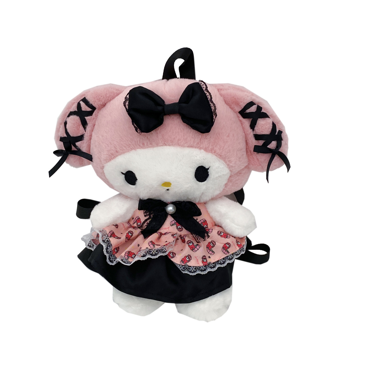 New cartoon trendy toys, banquet Kuromi dolls, girl plush figurines, Melody backpacks, claw machine doll bags Item Picture