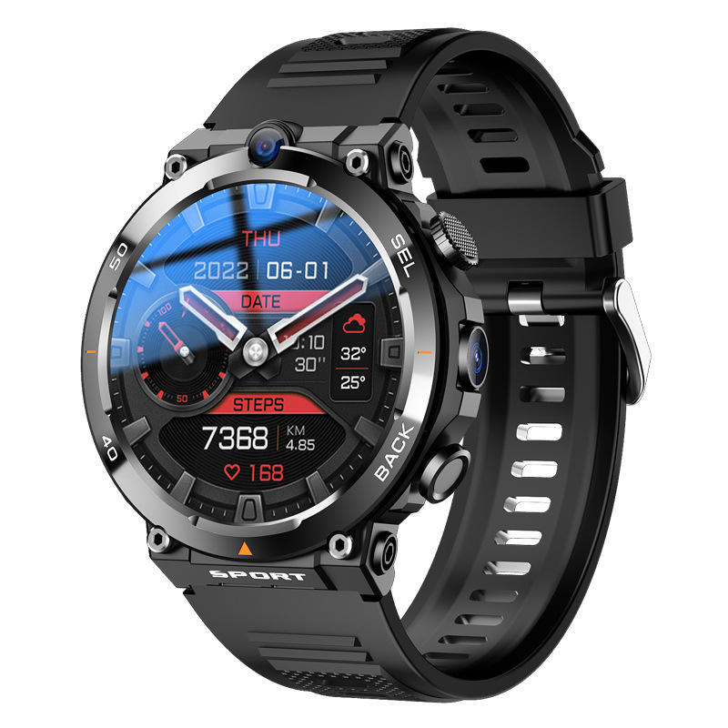Cross-border new H10 round-screen smartwatch nfc access control camera playstore flashlight Smartwatch Item Picture