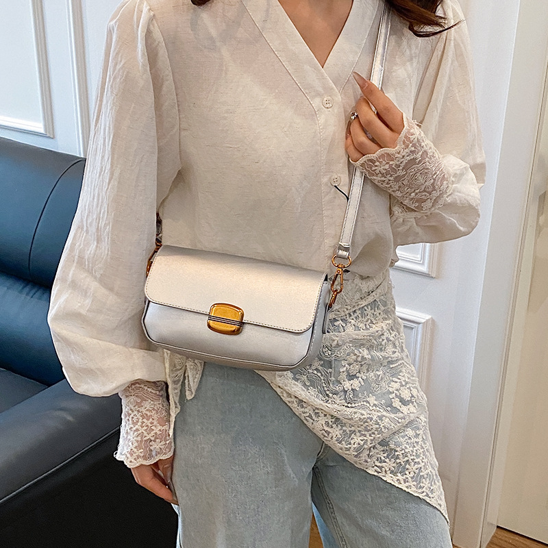 This is a fashionable and versatile women's crossbody bag for the spring of 2025. It's a small square bag for commuting and a niche underarm single-shoulder bag. details Picture