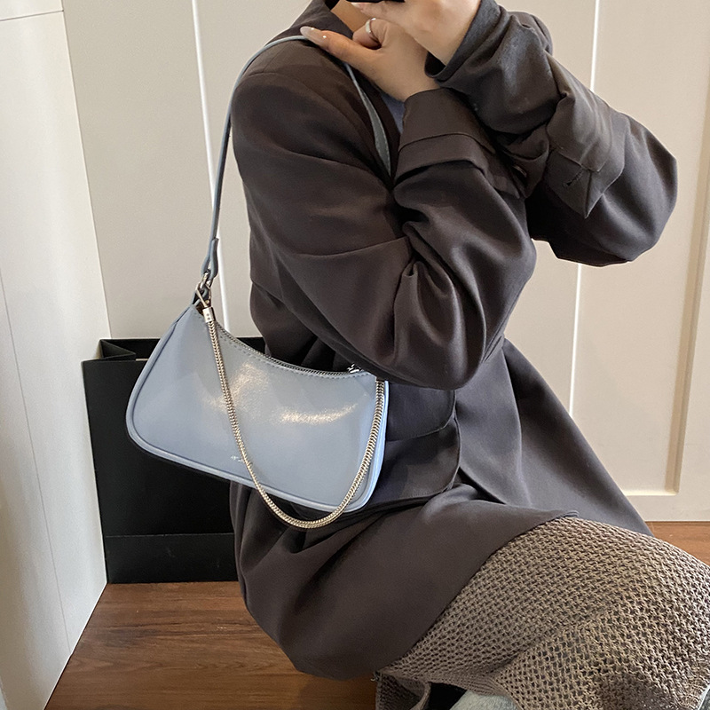 Cross-border niche chain handbag for women, 2025 new style casual soft leather single-shoulder underarm bag, high-end crossbody bag details Picture