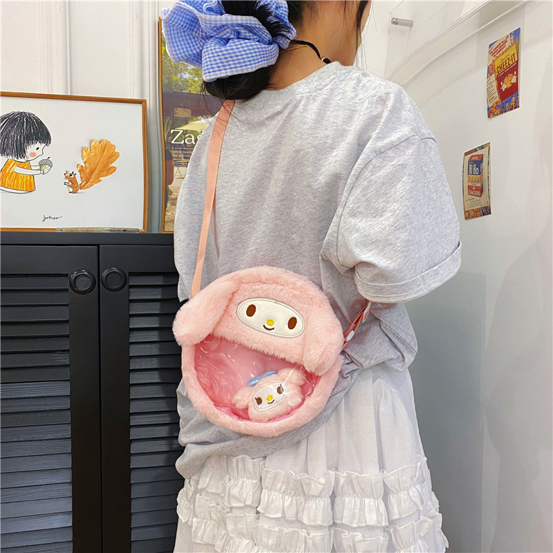 New 8-inch Sanrio handbag plush toy 30cm claw machine doll cartoon, Japanese-style cartoon manufacturer wholesale Application Scenario