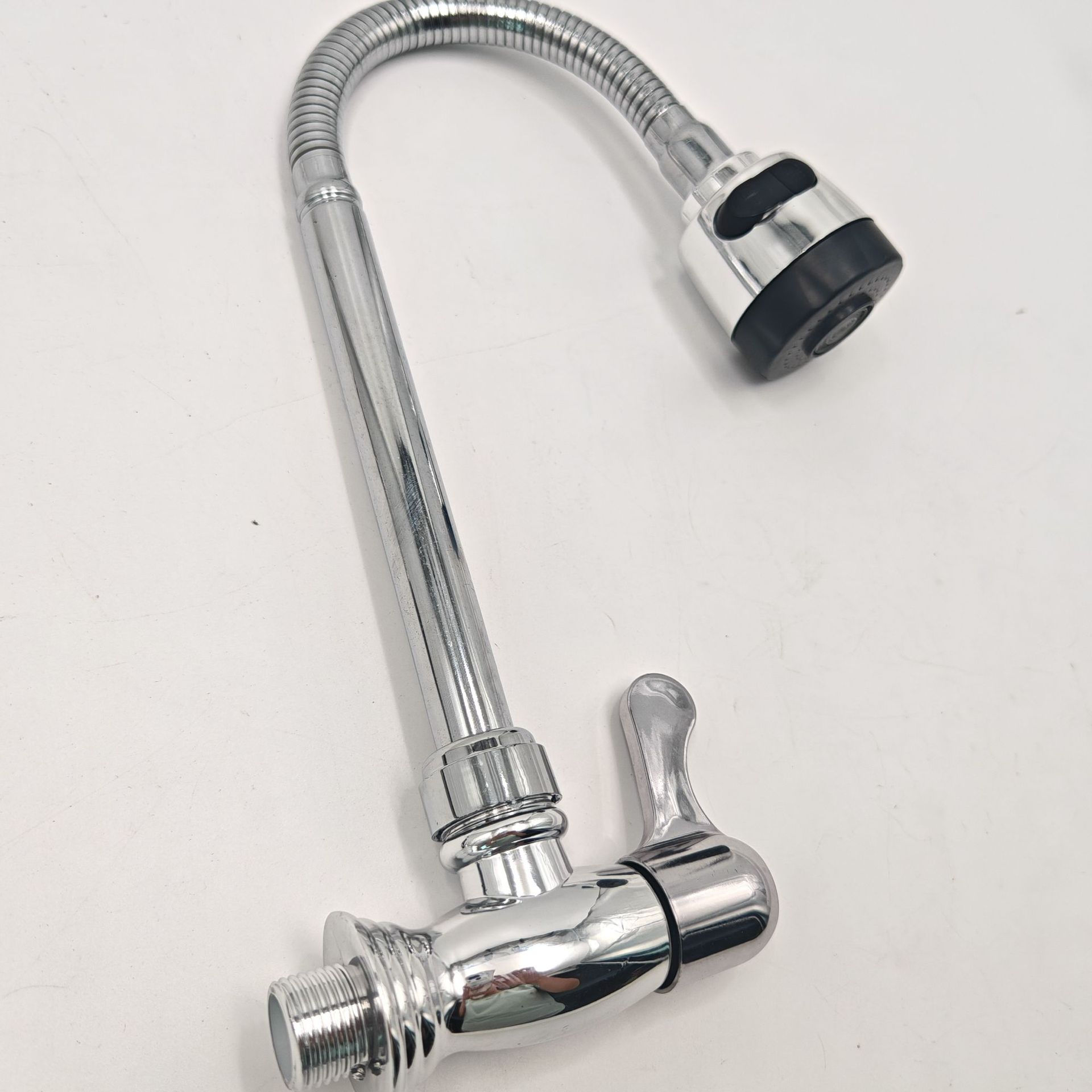 Universal faucet, kitchen wall-mounted single cooling universal sink faucet, kitchen stainless steel balcony faucet Specification drawing