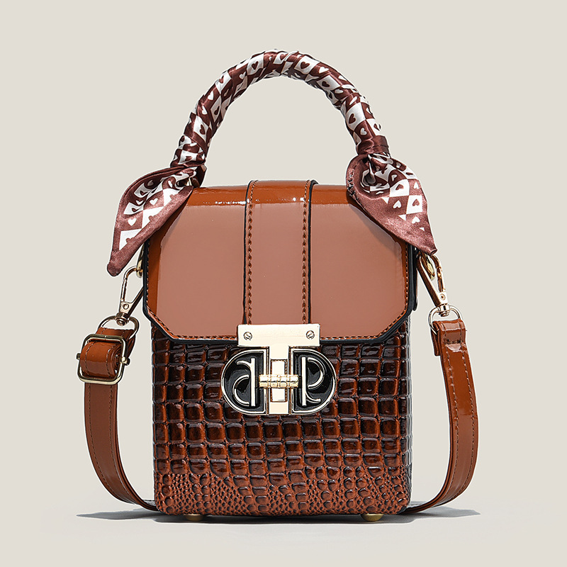 Fashionable mini mobile phone bag, women's bag 2025 new style, versatile hand-held small bag, single-shoulder crossbody bag, small square bag for women Application Scenario