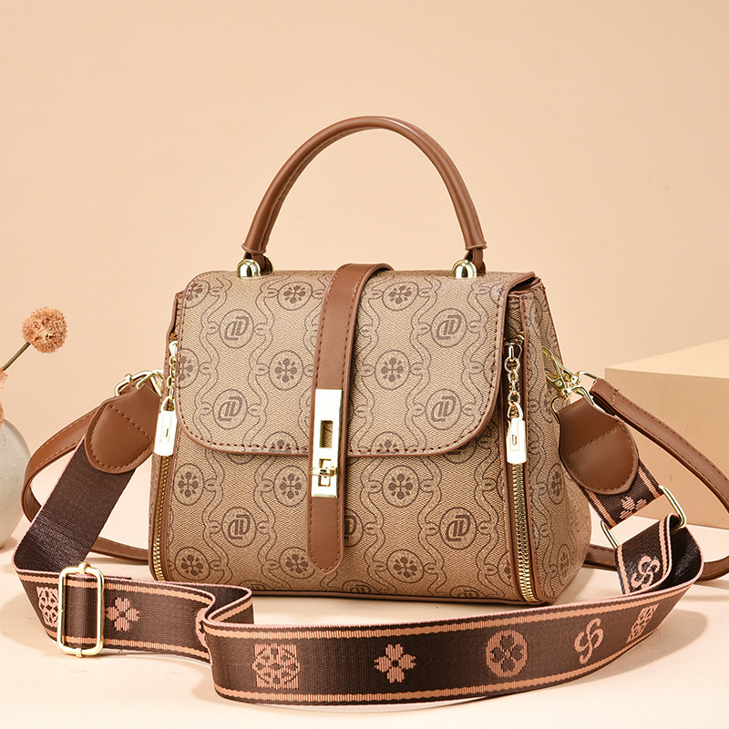 Best-selling women's single-shoulder crossbody bag, elegant mom bag, versatile, new summer 2024 fashionable handbag for middle-aged people Specification drawing