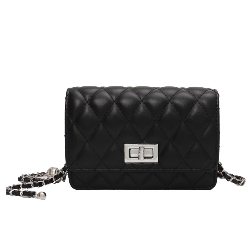 Cross-border Chanel-style small square bag for women 2025 New diamond-shaped chain bag, trendy and stylish crossbody bag, fashionable single-shoulder bag Item Picture