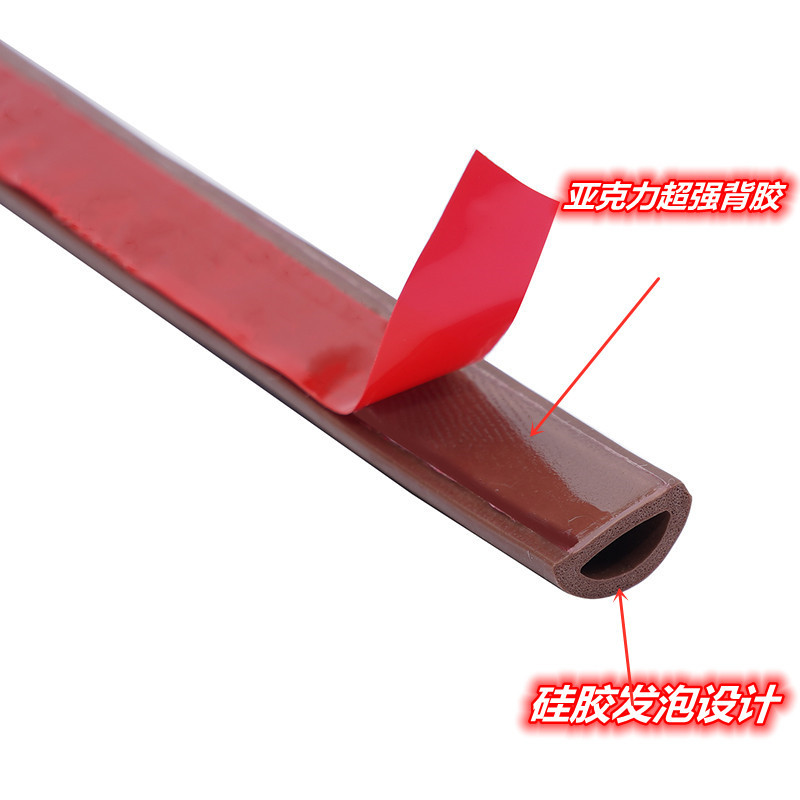 Silicone manufacturer's adhesive door and window sealing strips, self-adhesive soundproof and anti-theft door and window insulation rubber strips, windproof silicone sealing strips Application Scenario