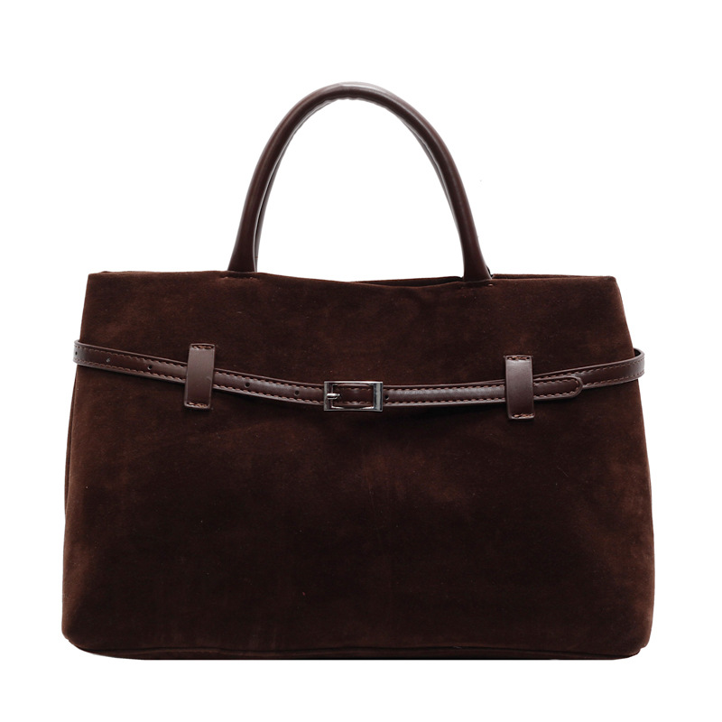 Matte retro bag for women, large capacity, new 2024 casual, fashionable and versatile handbag, a must-carry for work and commuting Item Picture