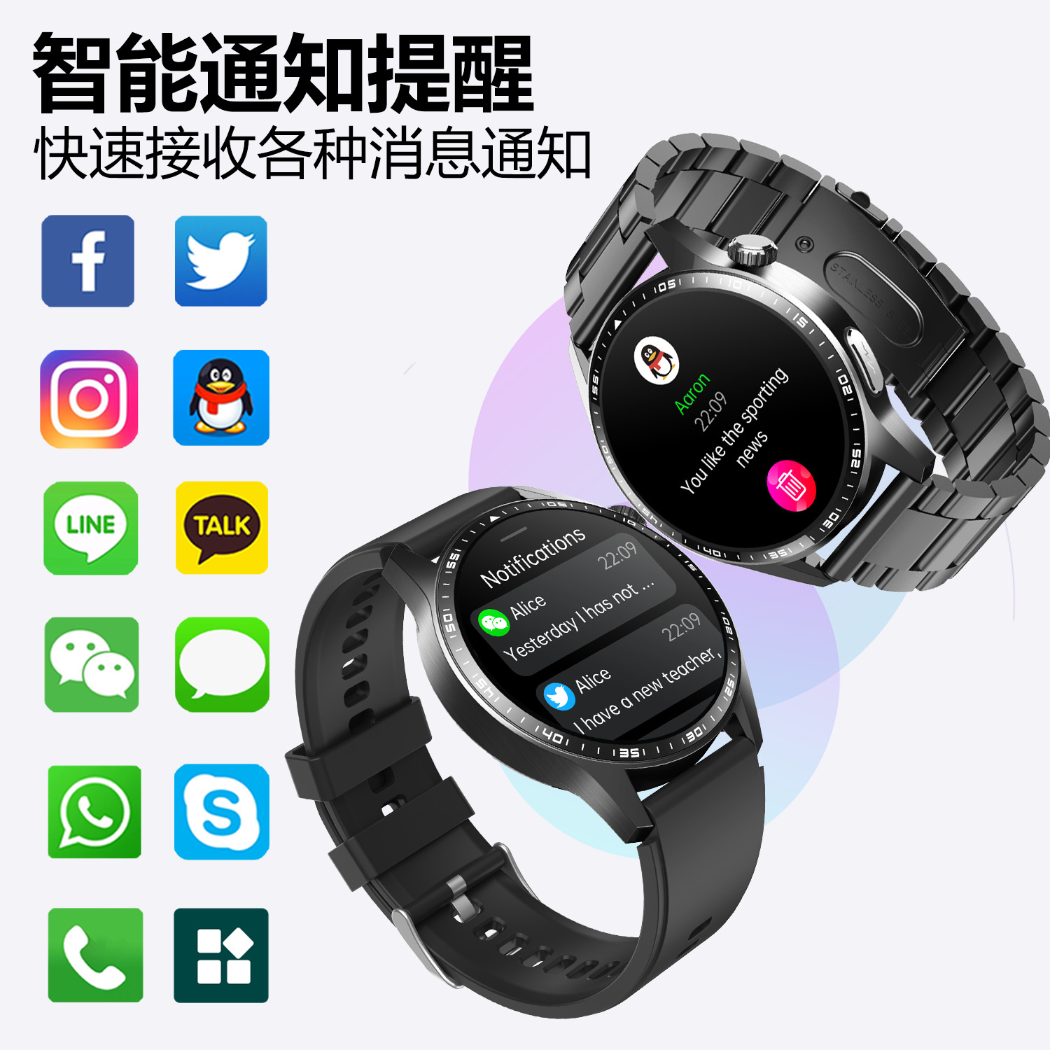 F400 Non-invasive blood glucose smartwatch, electrocardiogram, blood pressure, uric acid and lipid monitoring, Bluetooth call, sports watch factory details Picture