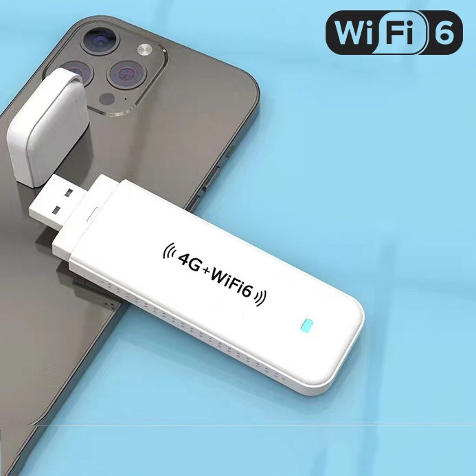 WIFI6 mobile portable wifi mobile phone router Wireless wifi network 4G car mobile card-free magic tool details Picture