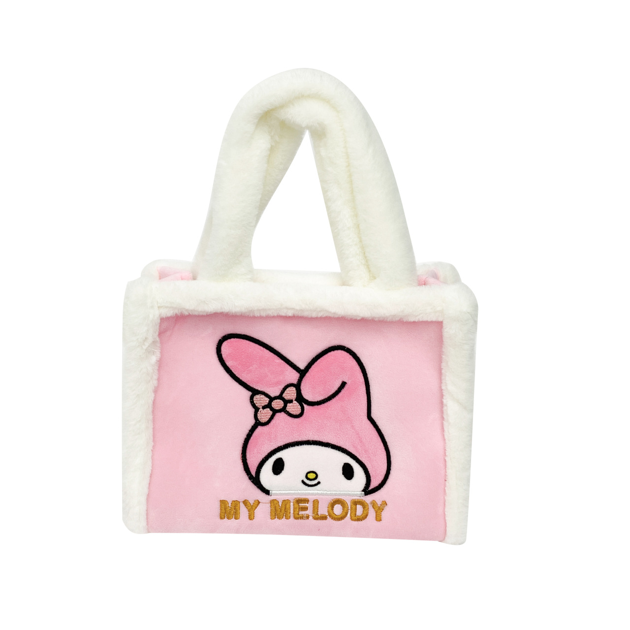 Strawberry Bear Bag Autumn and Winter New plush handbag, large capacity, versatile commuter tote bag, cute cartoon bag Item Picture