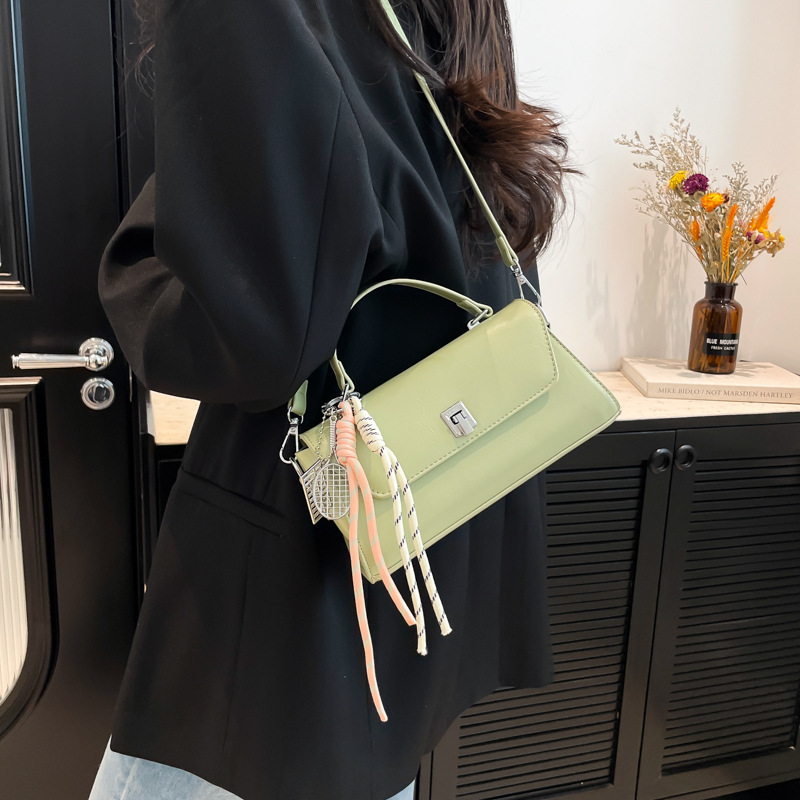 High-end and fashionable hand-held small square bag for women 2025 new trendy and fashionable single-shoulder bag, casual and versatile crossbody bag details Picture
