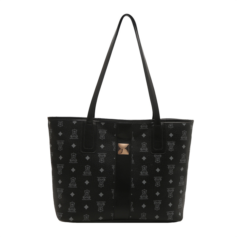 Fashionable large-capacity commuting bag for women, Spring 2025 new shopping bag, fashionable class commuting tote bag Item Picture