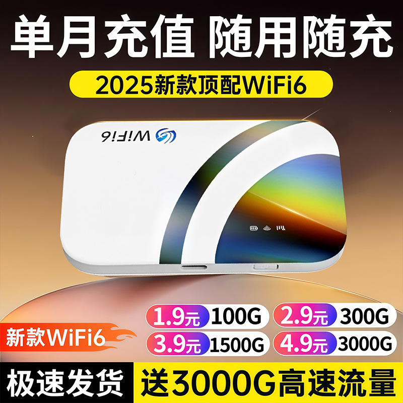 A new type of unlimited speed national universal network mobile wifl car broadband router with portable wireless wifi2025 full figure