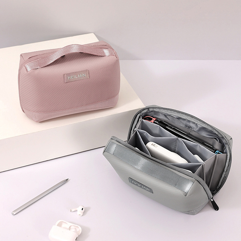 Runhui Zhuoyue Digital Accessories Storage Bag, large-capacity compartments Storage bag, Data Cable Storage Bag, Power Bank Bag Specification drawing