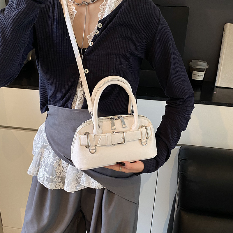 Korean niche handbag for women, 2025 new style, fashionable and versatile shoulder bag, high-end commuting soft leather crossbody bag Specification drawing