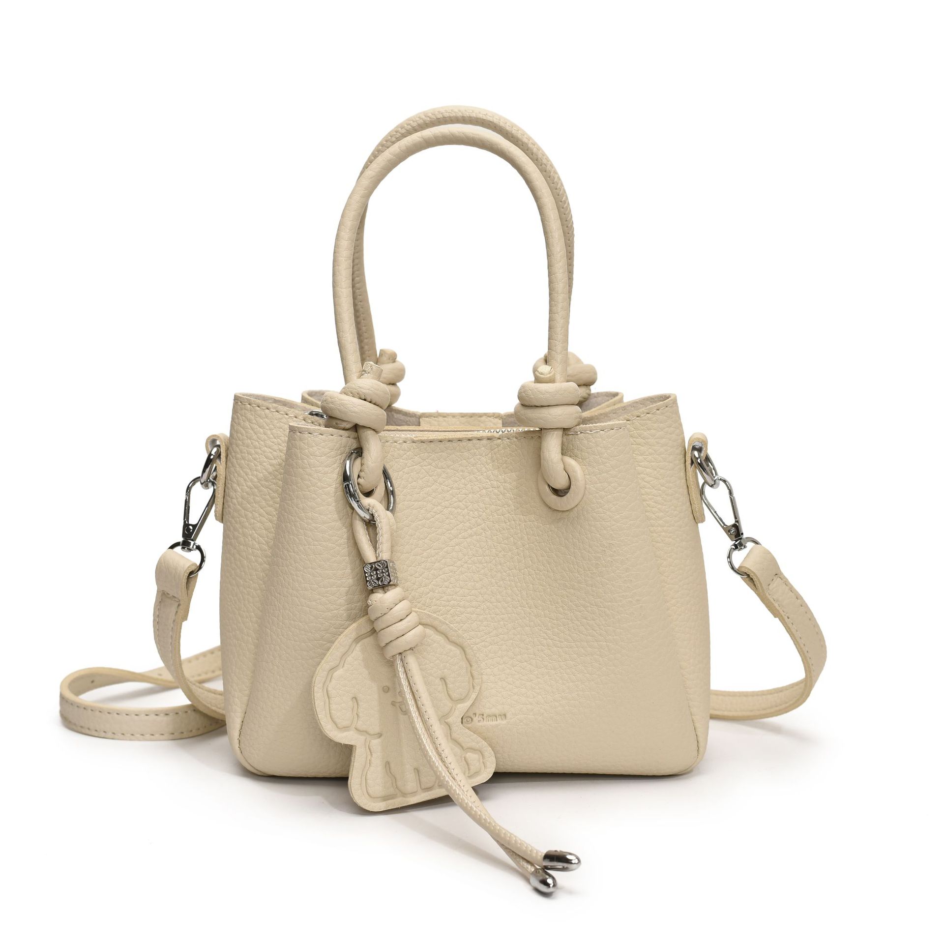 A new trendy spring fashion bucket bag and versatile crossbody bag for women in 2025 with lychee pattern from foreign trade Item Picture