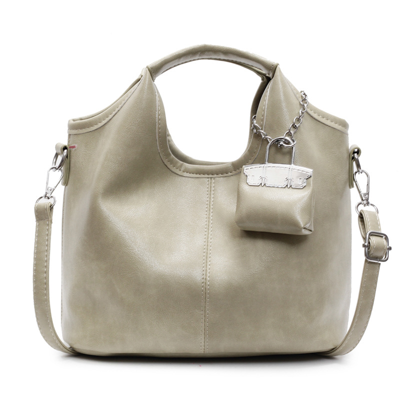 Hand-held bucket bag for women 2025 new style, trendy and casual, large capacity, retro and versatile, single-shoulder crossbody bag for women, mother and child bag Item Picture