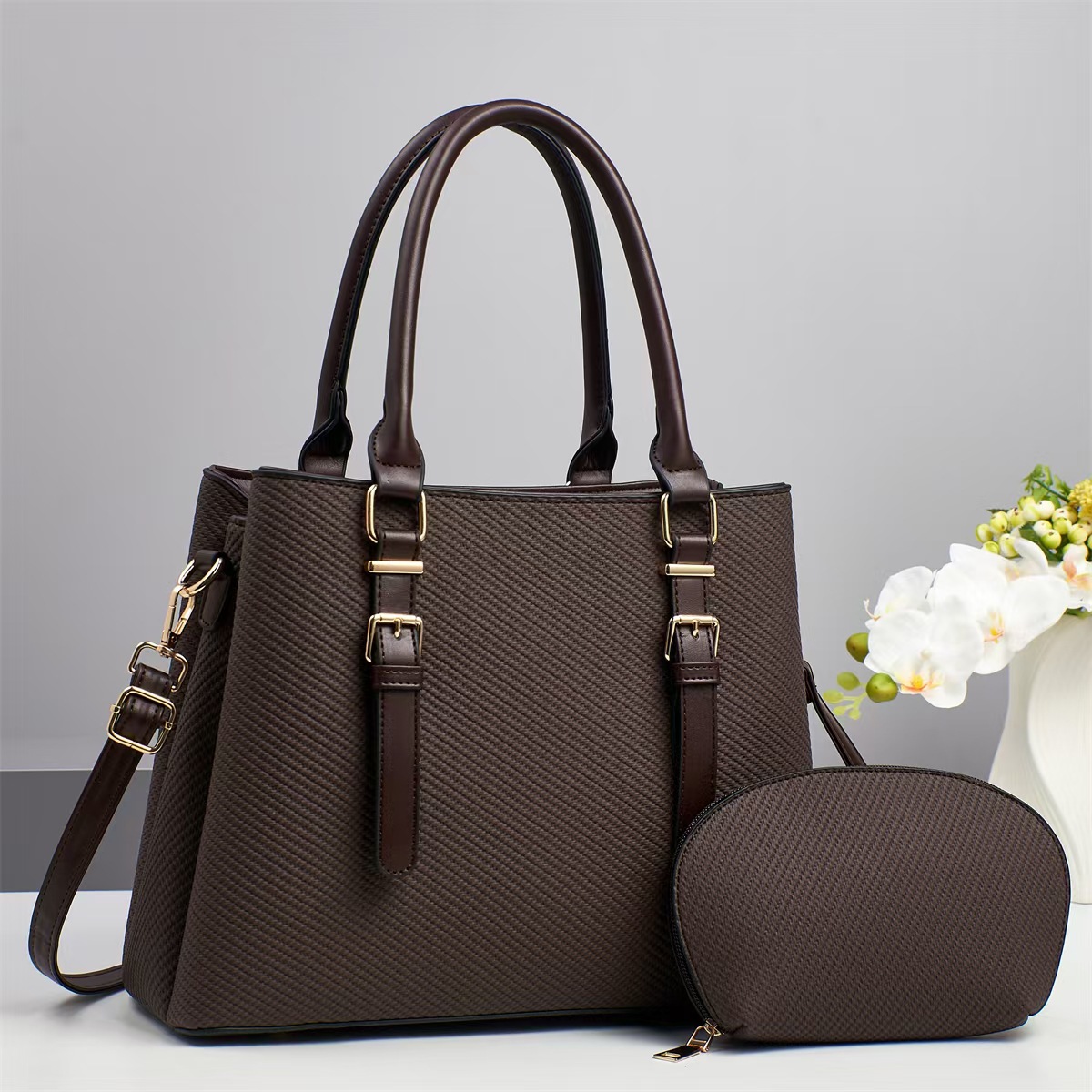 Cross-border versatile and fashionable new single-shoulder crossbody bag for women 2025, mom bag, handbag, elegant manufacturer, women's bag Specification drawing