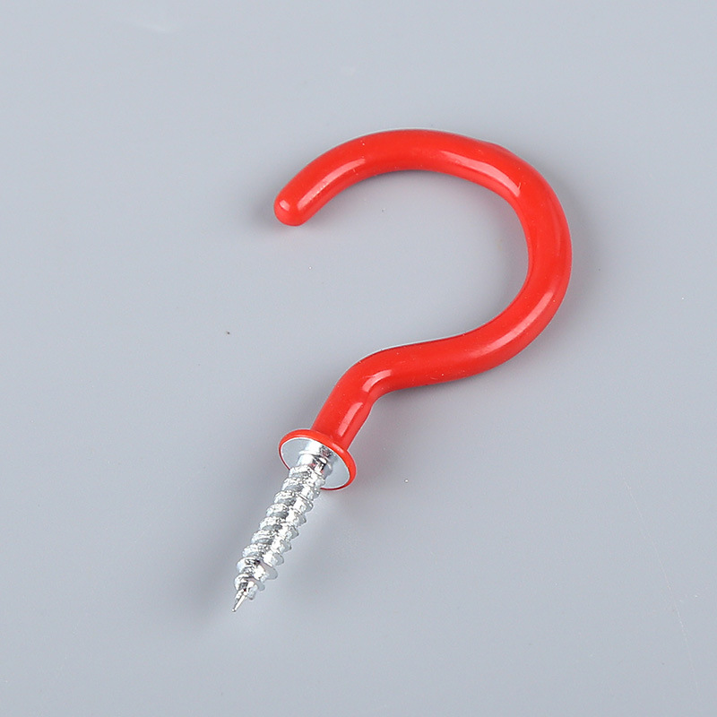 Cross-border PVC sheep eye hook manufacturer has in stock colorful modern and simple dipped plastic hanging ropes, nail hooks, question mark hooks and cup hooks Application Scenario
