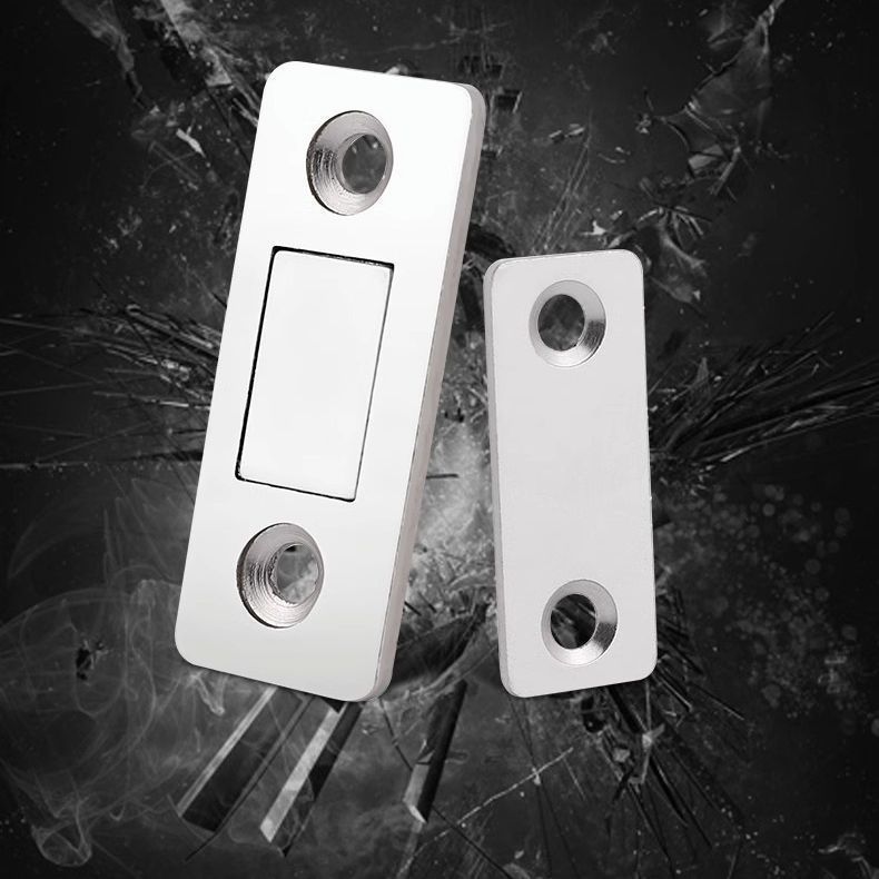 Ultra-thin magnetic patch, no need for drilling, invisible door stop, cabinet door, sliding door, universal door stop, double magnetic strong magnetic lock, magnetic touch Specification drawing