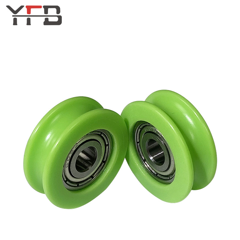 Factory direct sales of non-standard rubber-coated bearing pulleys, door and window pulleys, guide wheels, high-load-bearing and wear-resistant rubber-coated pulleys Specification drawing