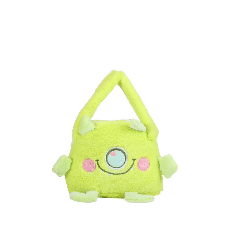 Plush bag 2024 new winter figurine handbag, women's claw machine, exchange one-eyed monster doll cross-border Item Picture
