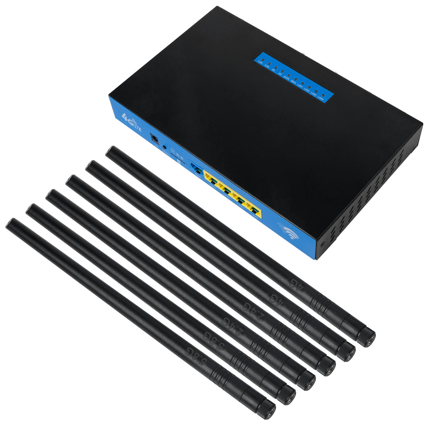 4G Router industrial 1750Mbps dual-band gigabit 6-antenna home, enterprise and office 4G WiFi Router Specification drawing