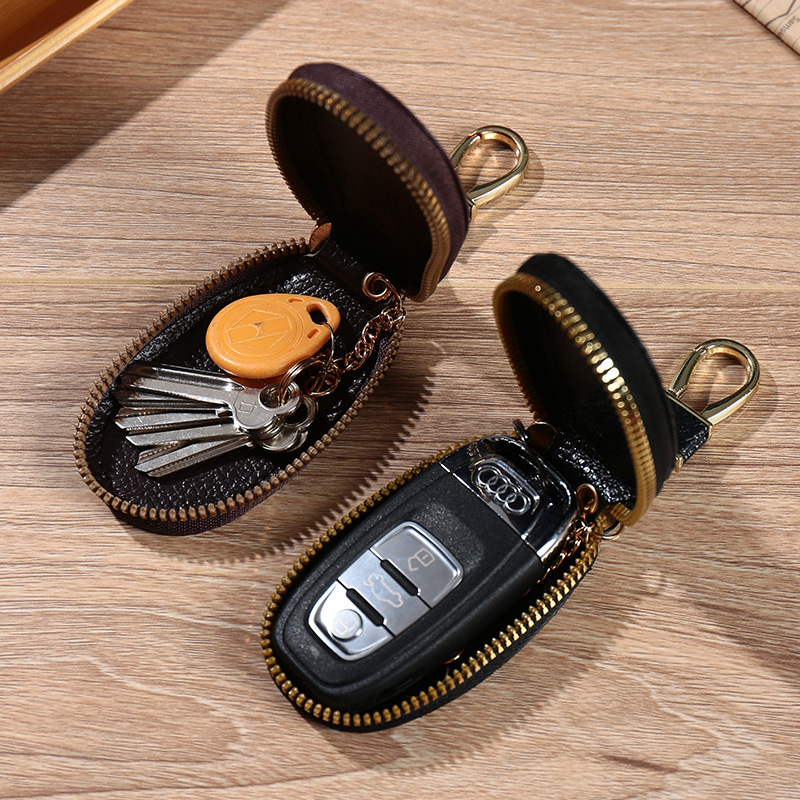 Mini car key case, universal car key storage case for both men and women, creative, fashionable and simple hanging decoration keychain Specification drawing