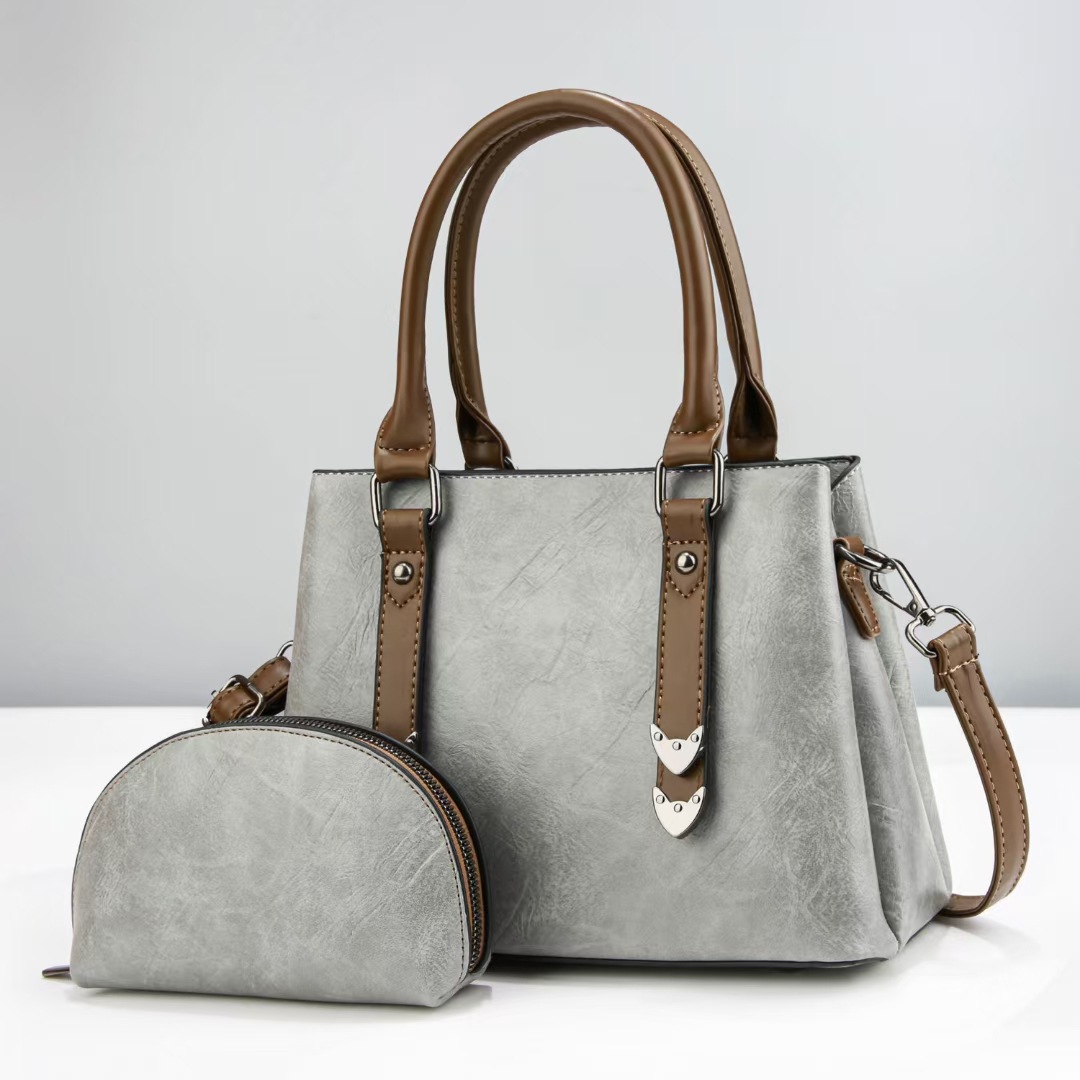 Cross-border foreign trade women's bags, trendy and fashionable 2024 new crossbody bag, women's single-shoulder handbag, simple middle-aged mom bag Specification drawing