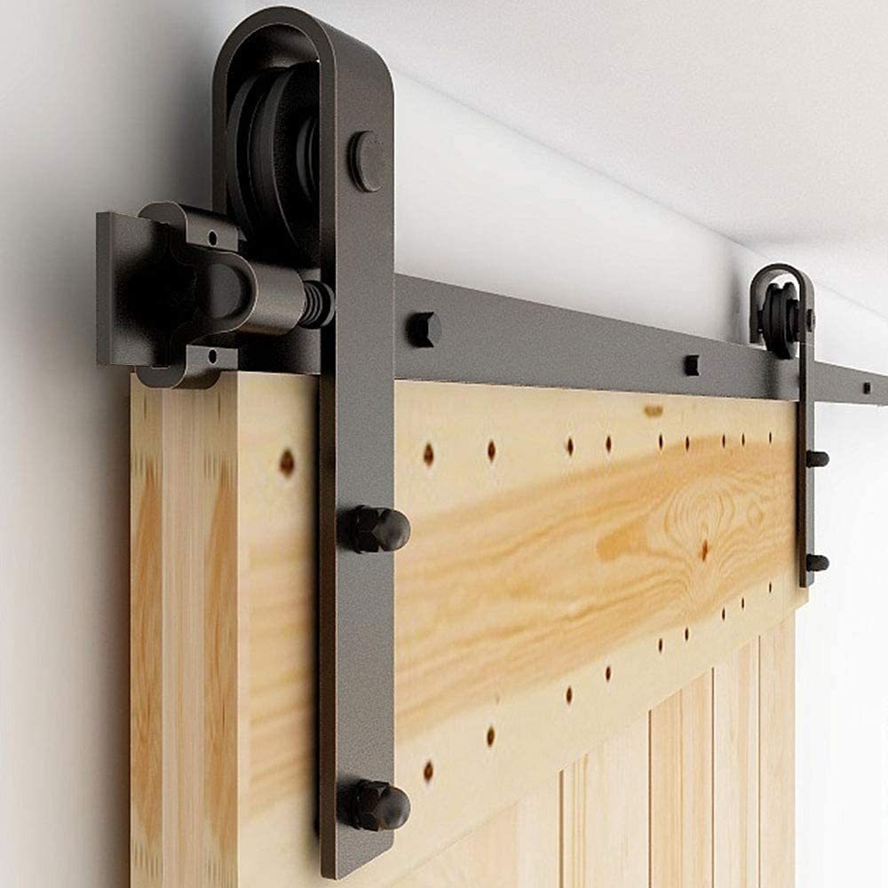 Amazon cross-border American barn door hanging rail complete set of hardware accessories, complete set of household sliding door track sliding rail full figure