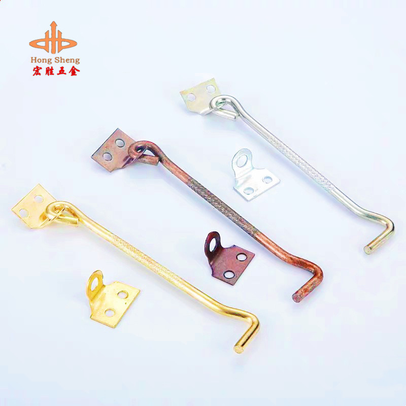 Thickened old-fashioned solid windproof iron window hooks, antique style hook window hooks, wooden window fixed hook window buckle window accessories details Picture
